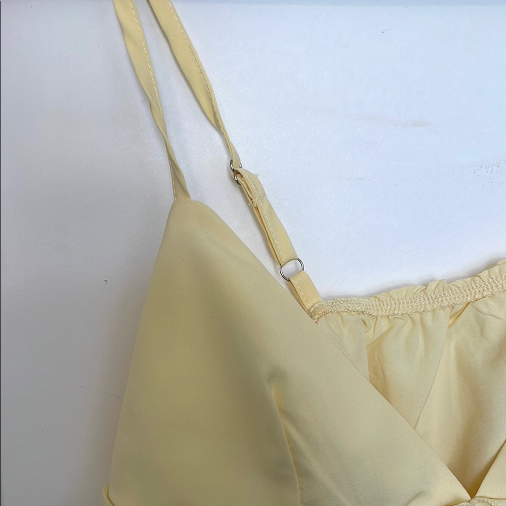 Yellow Ruffle Cami Top - Picture 2 of 3